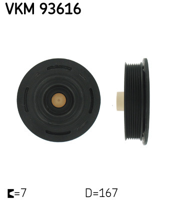 SKF Riemenscheibe, Kurbelwelle